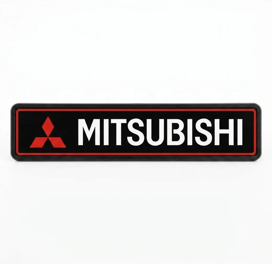 Emblema De Parrilla Con Luz Led Mitsubishi