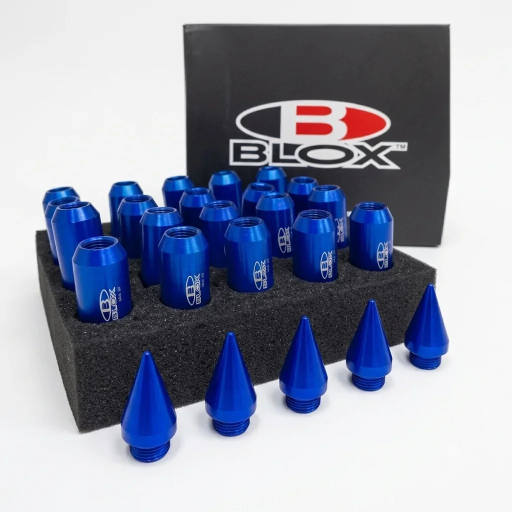 Juego De Tuercas De Púas Blox 20 Unidades 12x1.5 Azul