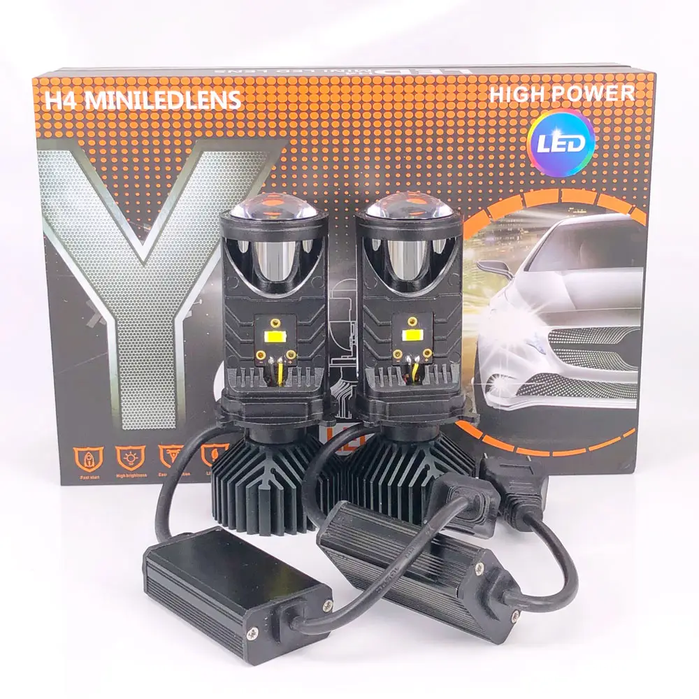 Bombillos proyector Led Lupa H4 Y6