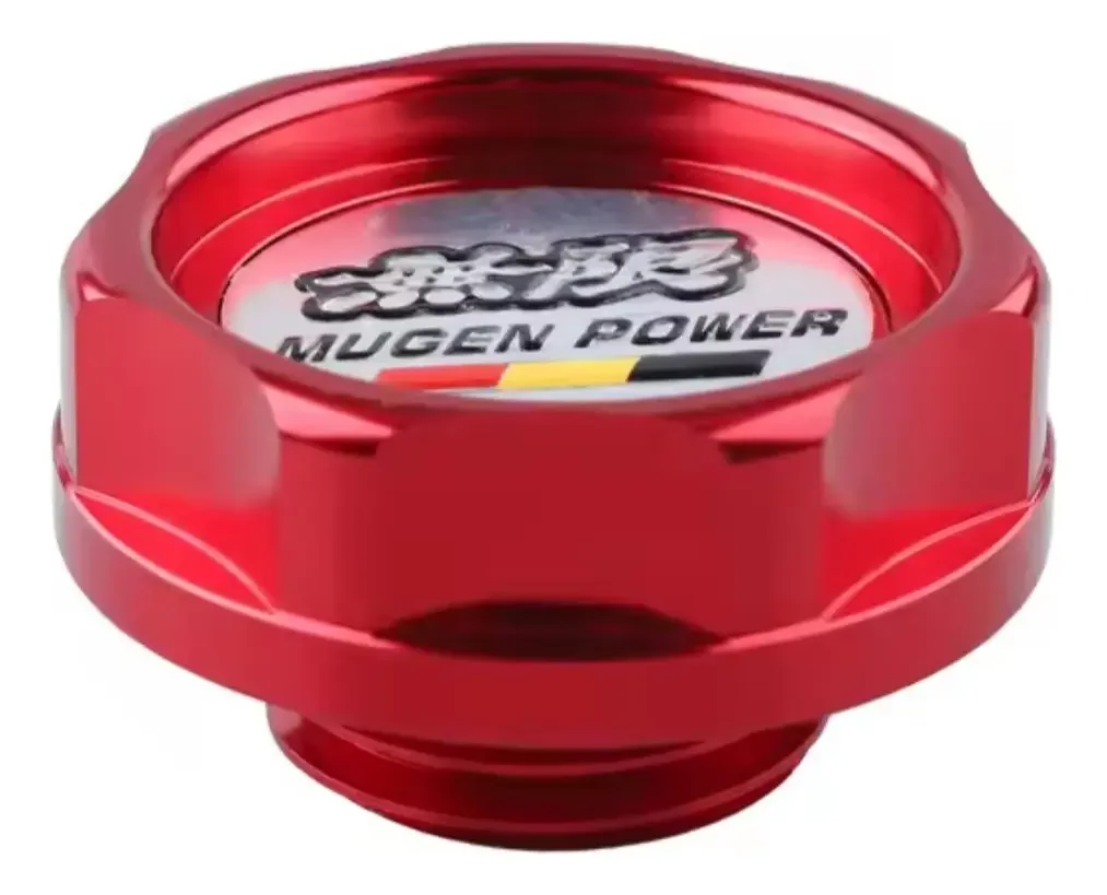 Tapa De Aceite Universal Estilo Jdm Para Carros Rojo