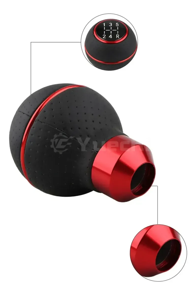 Pomo Perilla De Palanca De Cambios Sincrónico Tuning Rojo · imagen 4