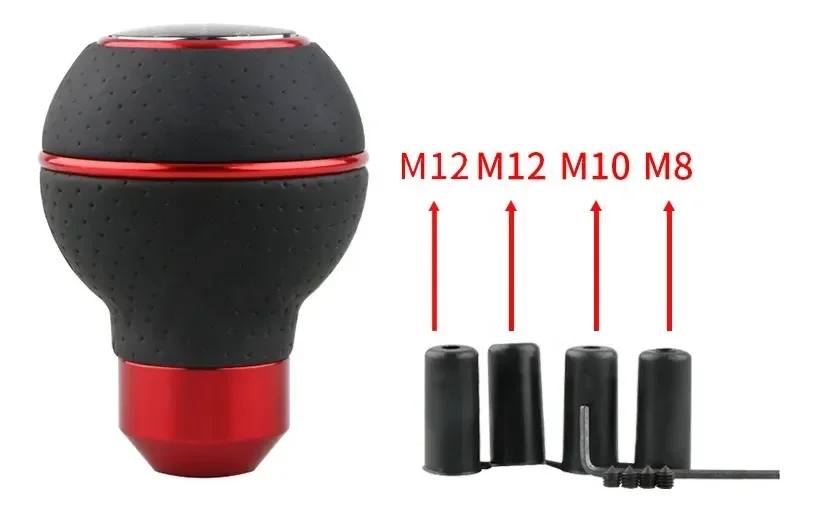 Pomo Perilla De Palanca De Cambios Sincrónico Tuning Rojo · imagen 3