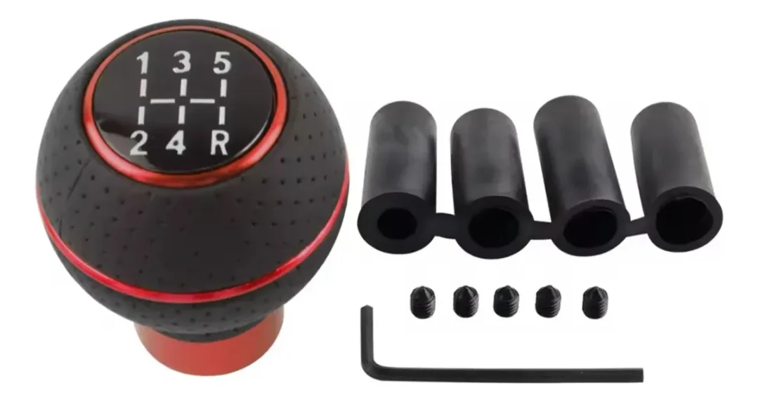 Pomo Perilla De Palanca De Cambios Sincrónico Tuning Rojo · imagen 2