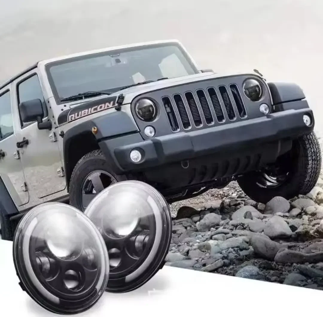 Faros Led 7 Pulgadas Reemplazo Jeep Machito Fj Mack 12v 24v · imagen 2