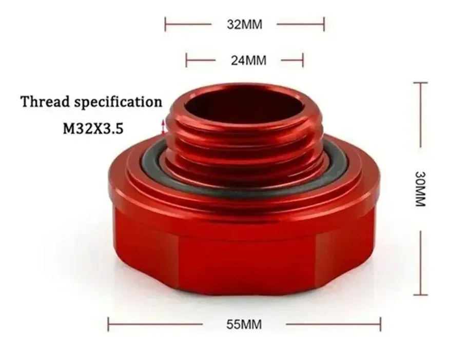 Tapa De Aceite Universal Estilo Jdm Para Carros Negro · imagen 2