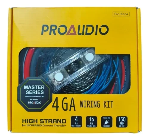 Kit De Cables Para Sonido Proaudio 4ga