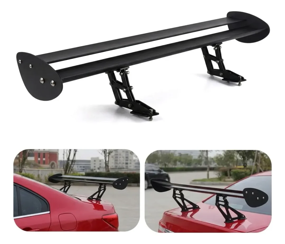Spoiler Alerón Trasero Doble Universal Tuning Aluminio 110cm
