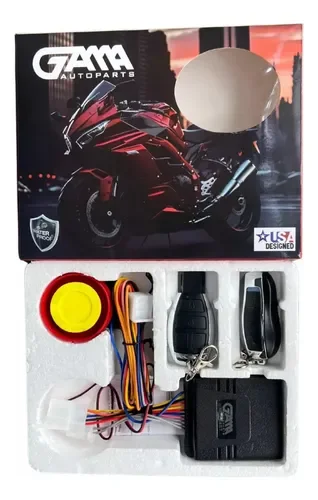 Alarma Con Anti Atraco Waterproof Para Moto Marca Gama