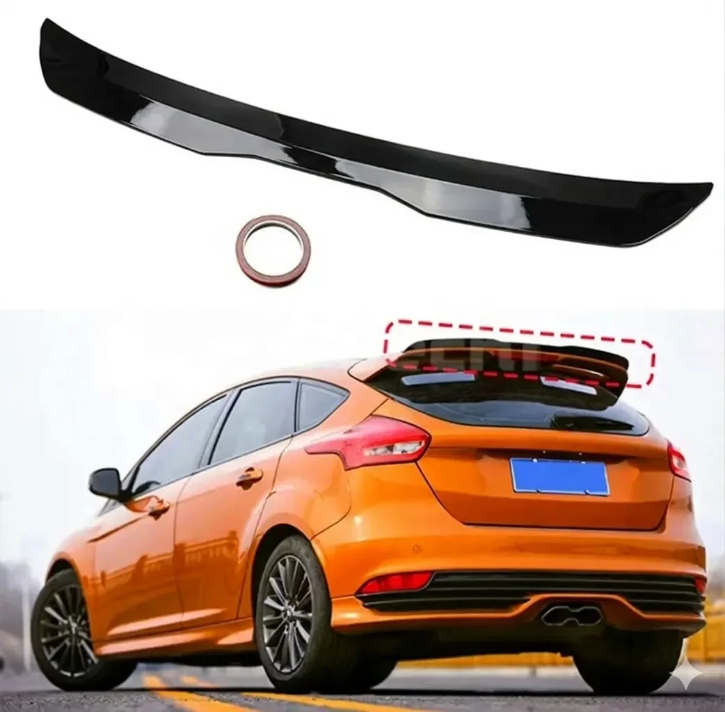 Spoiler Hatchback 100 cm Negro Brillante