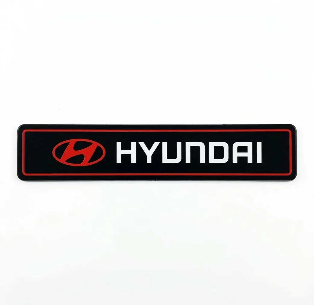Emblema De Parrilla Con Luz Led Hyundai