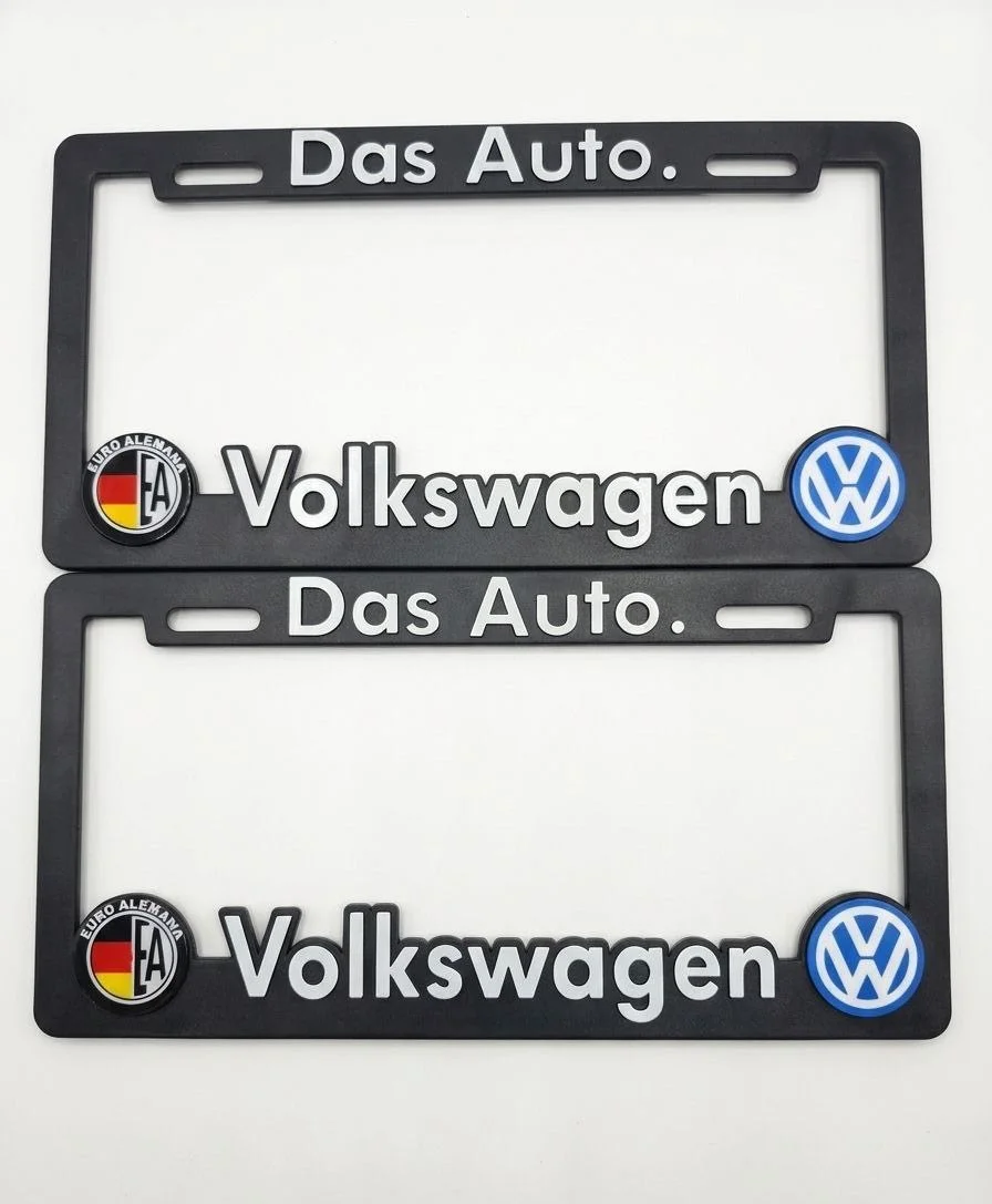 Par de Marco Porta Placa Volkswagen Sin Tornillo