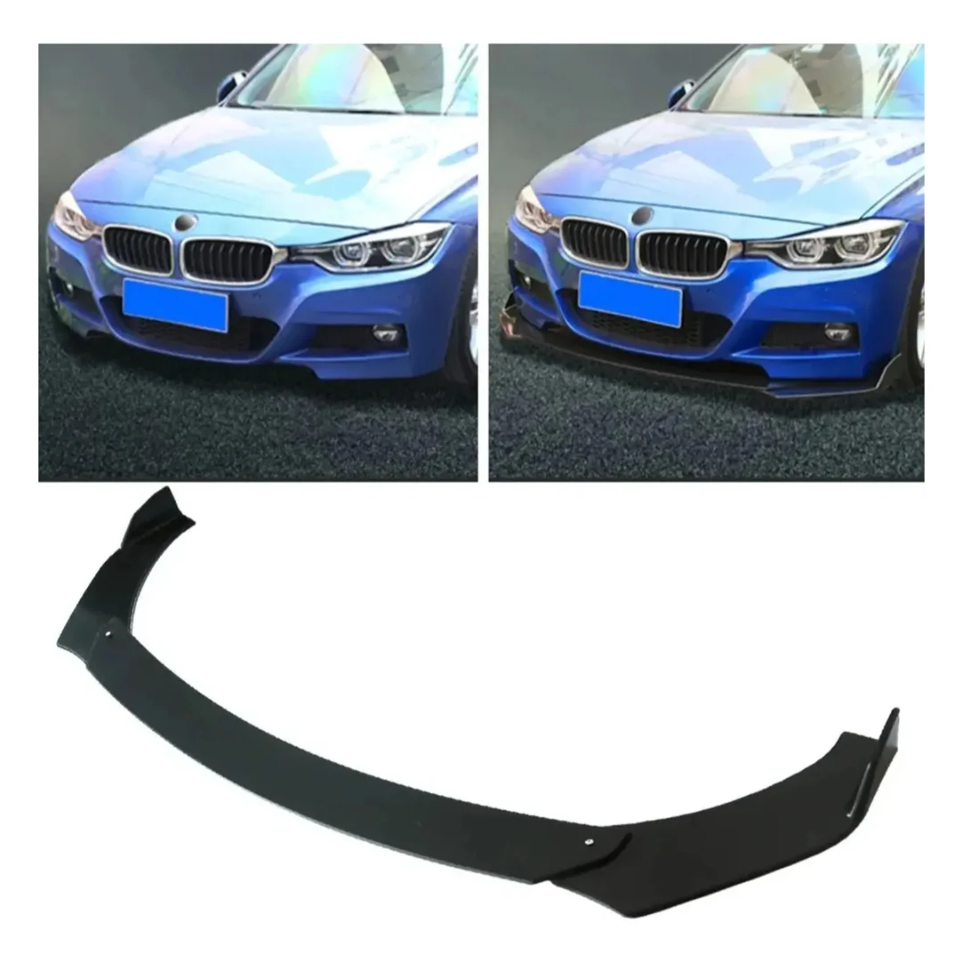 Lip Frontal De Parachoque Body Kit Negro 3 Pcs Jdm