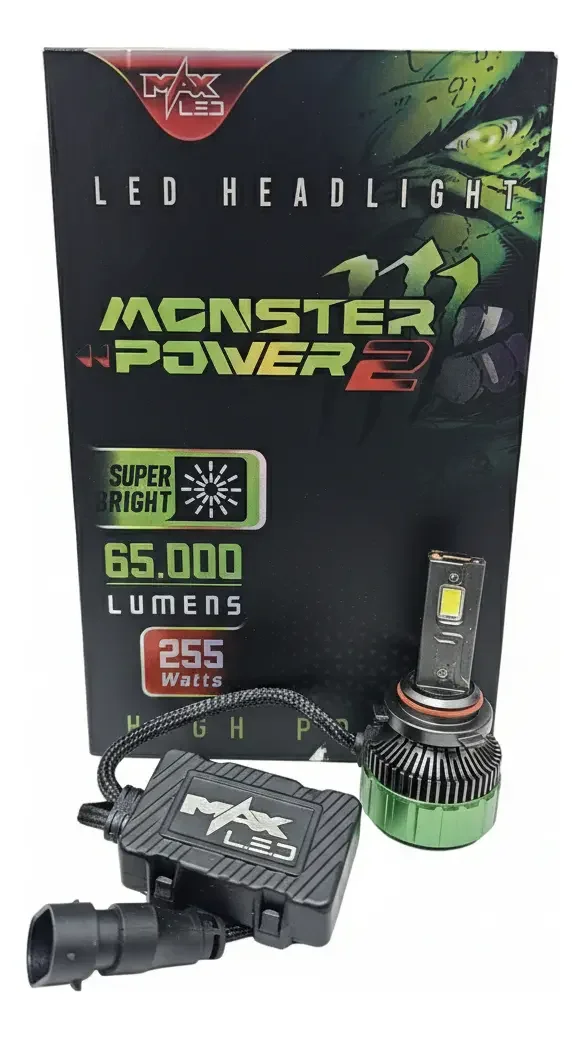 Bombillos Luces Led 65000 Lumens Marca Max Led Monster Power 9005