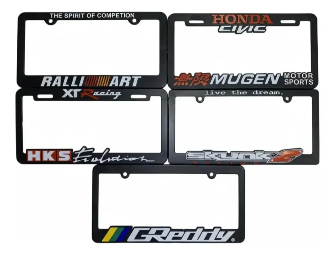 Par de Porta Placa Marcos Ralliart Sin Tornillo