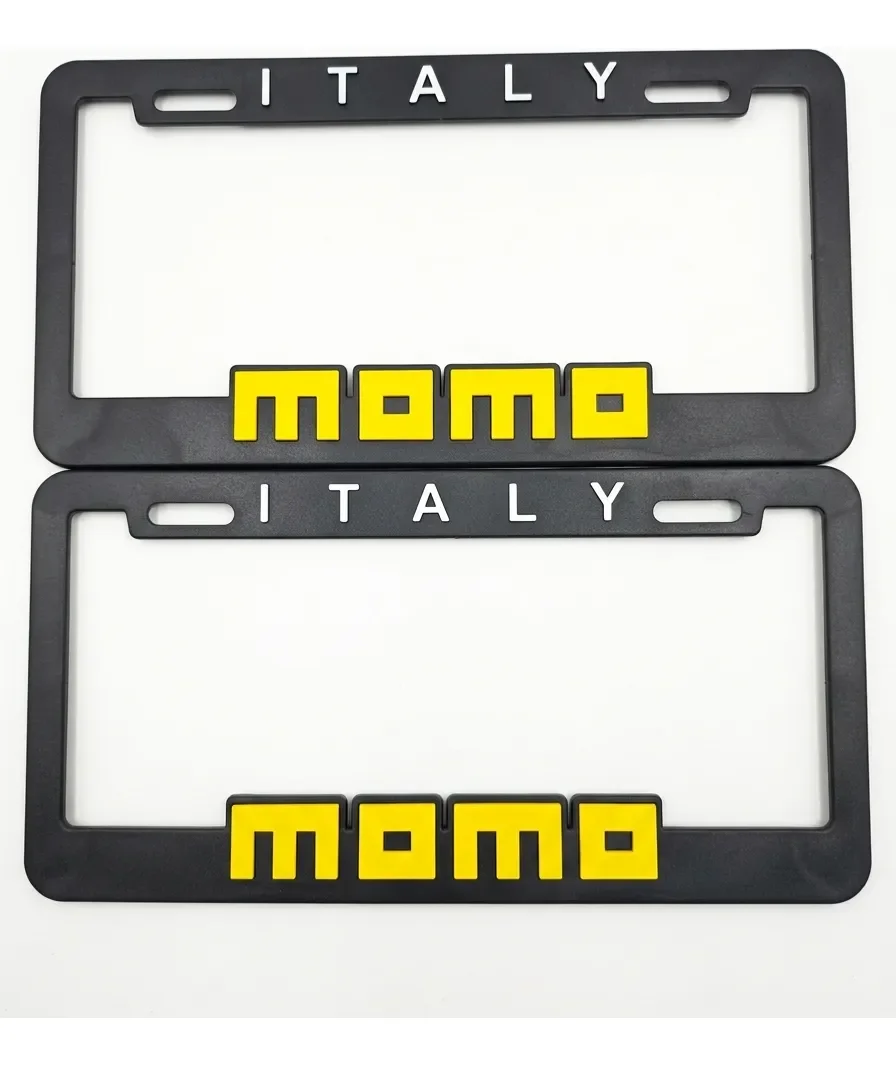 Par de Porta Placa Marcos Momo Sin Tornillo