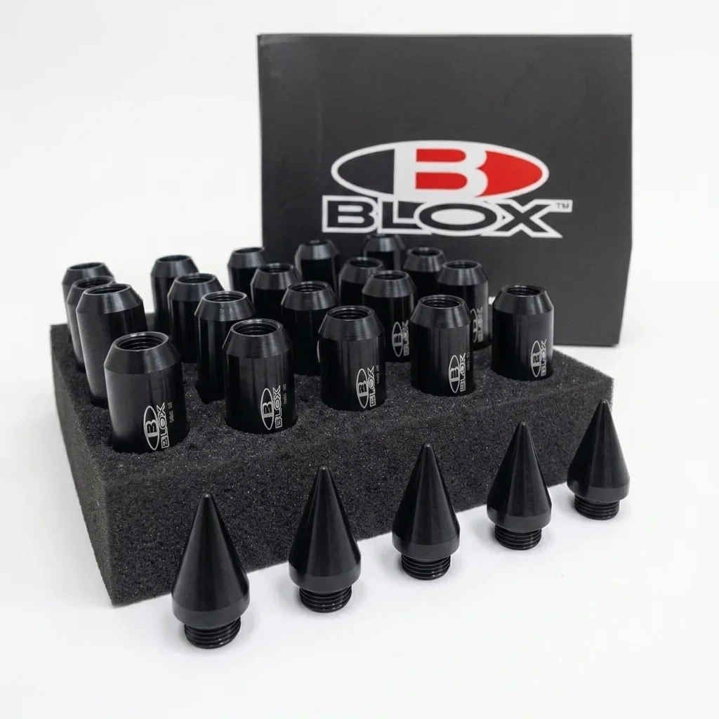 Juego De Tuercas De Púas Blox 20 Unidades 12x1.5 Negro