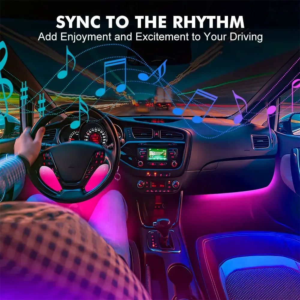 Luces Cintas Led Rgb Para Interior Pisos De Carro · imagen 3