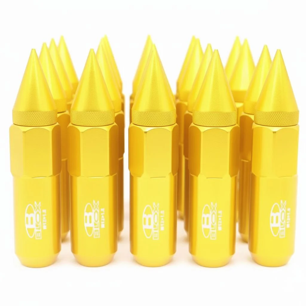 Juego De Tuercas De Púas Blox 20 Unidades 12x1.5 Dorado