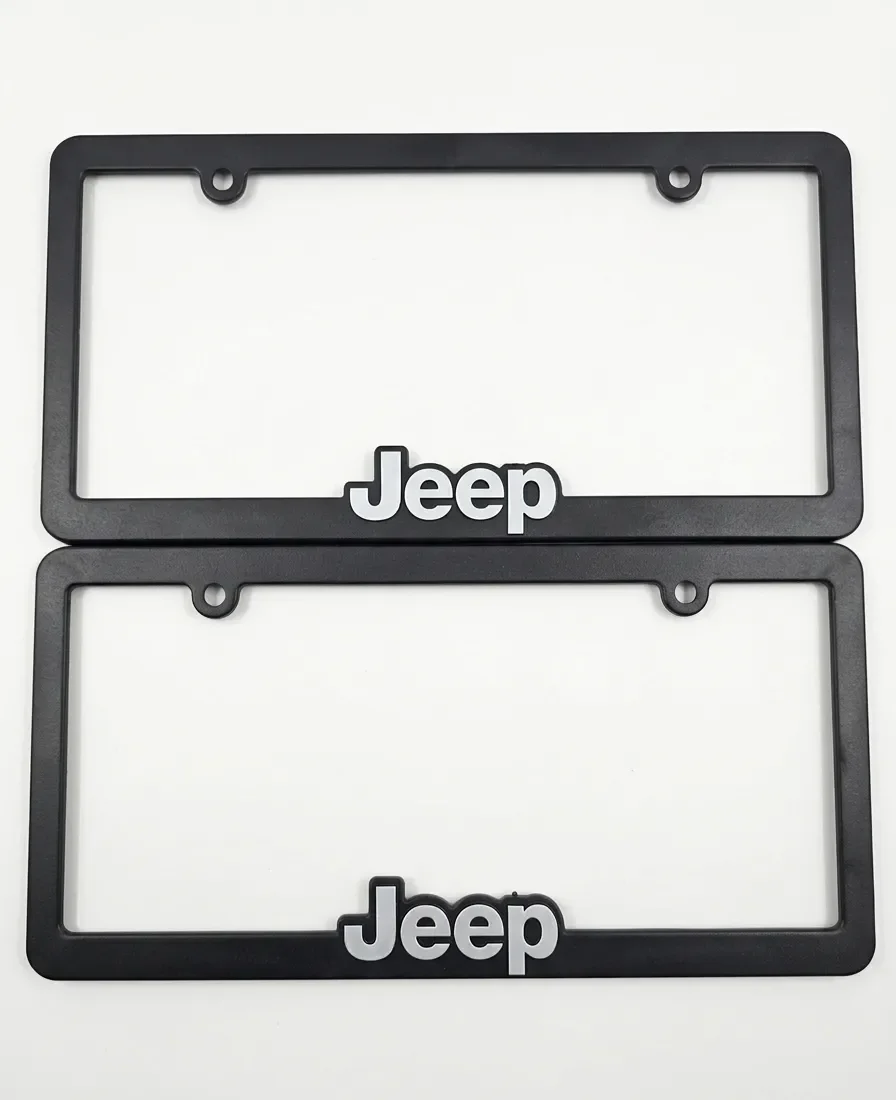 Par de Porta Placa Marcos Jeep Sin Tornillo
