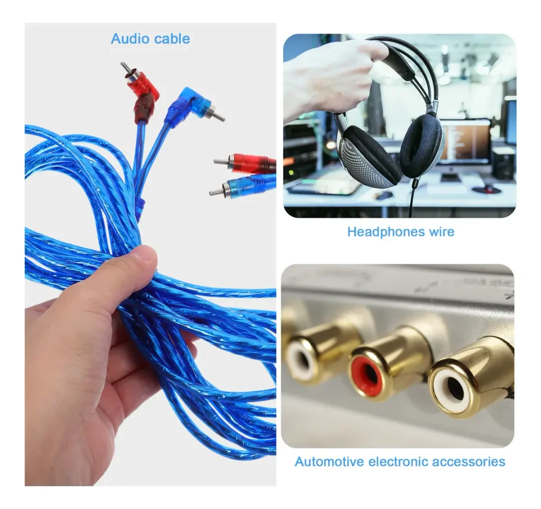 Cable Rca Para Sonido Audio Car De 5 Mts · imagen 3