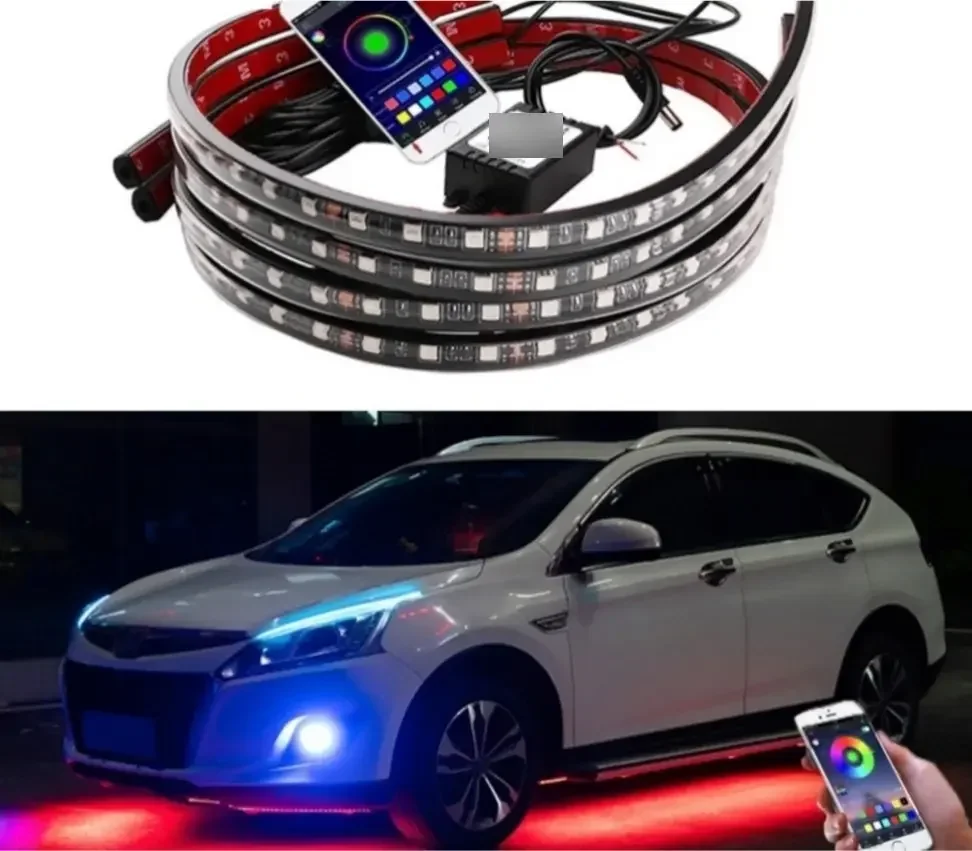 Cintas Luces Led Para Chasis Con Bluetooth Carros