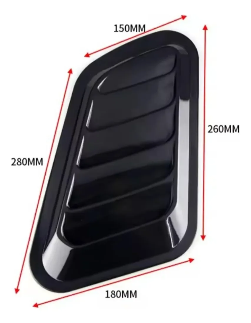 Entrada Toma De Aire De Capot Decorativa Jdm Universal Par · imagen 2