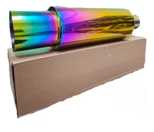 Muffler Escape Resonador 4 Pulgadas Tornasol Para Carro