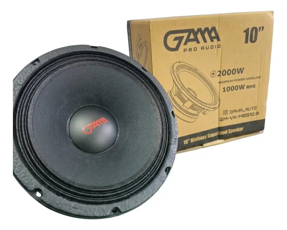 Medio Bajo 10 Pulgadas 2000w Marca Gama (unidad)