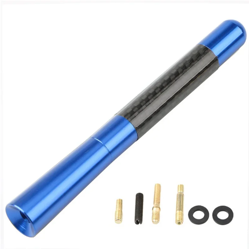 Antena Universal Corta JDM Azul