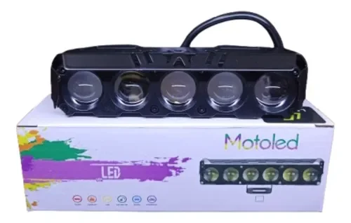 Exploradora Faro Led Dual Color 5 Led Lineal Lupa 12v