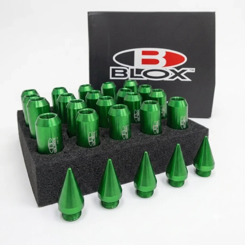 Juego De Tuercas De Púas Blox 20 Unidades 12x1.5 Verde