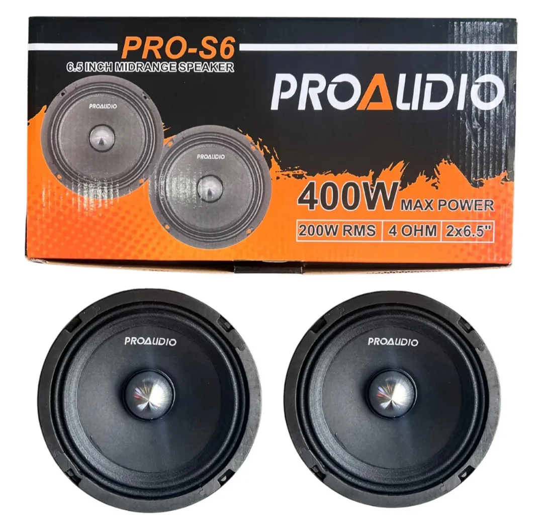 Medios Planos 6.5 Pulgadas Pro-s6 400w Marca Proaudio