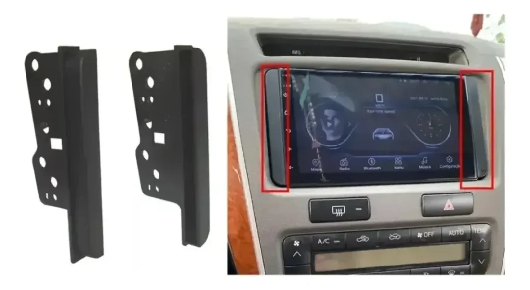 Adaptador Aleta Para Reproductor 7 Pulgadas 2 Din Toyota