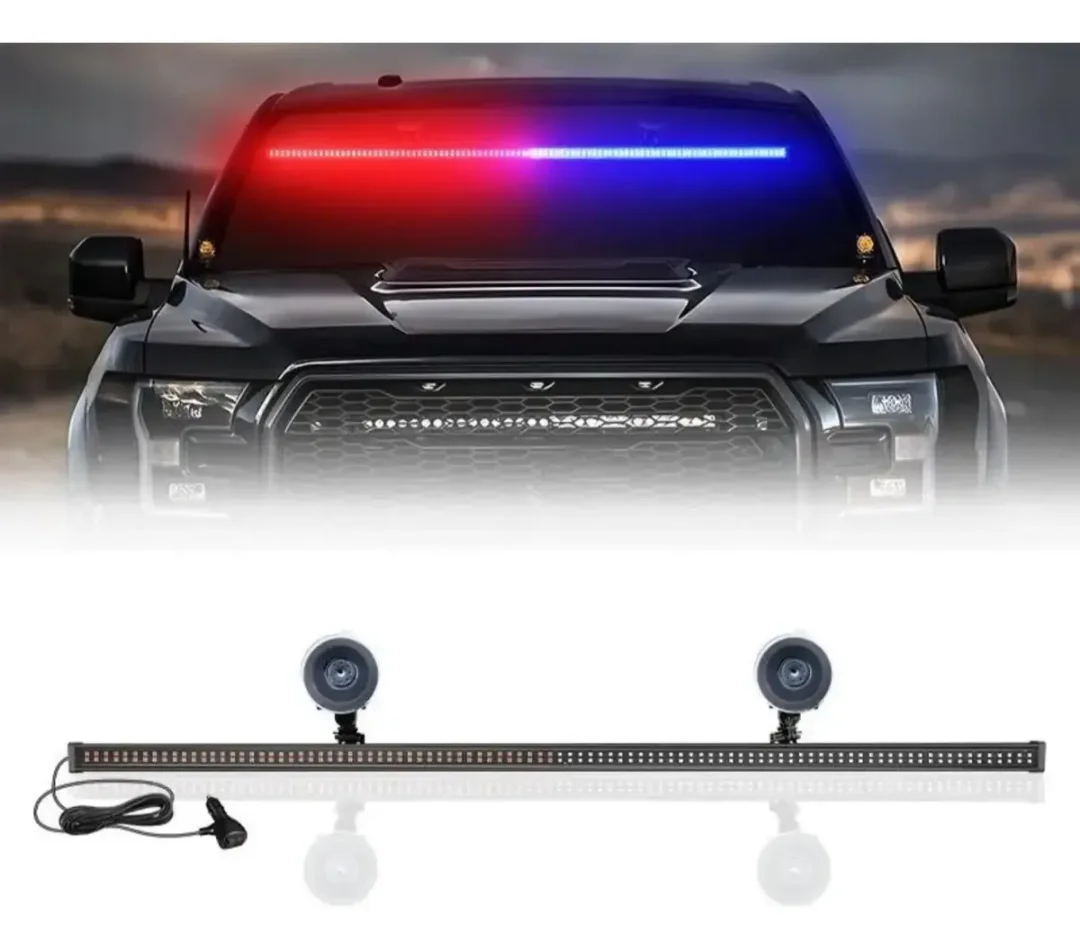 Barra Led Panoramica Policial Strobo Emergencia 80cm 12v 24v