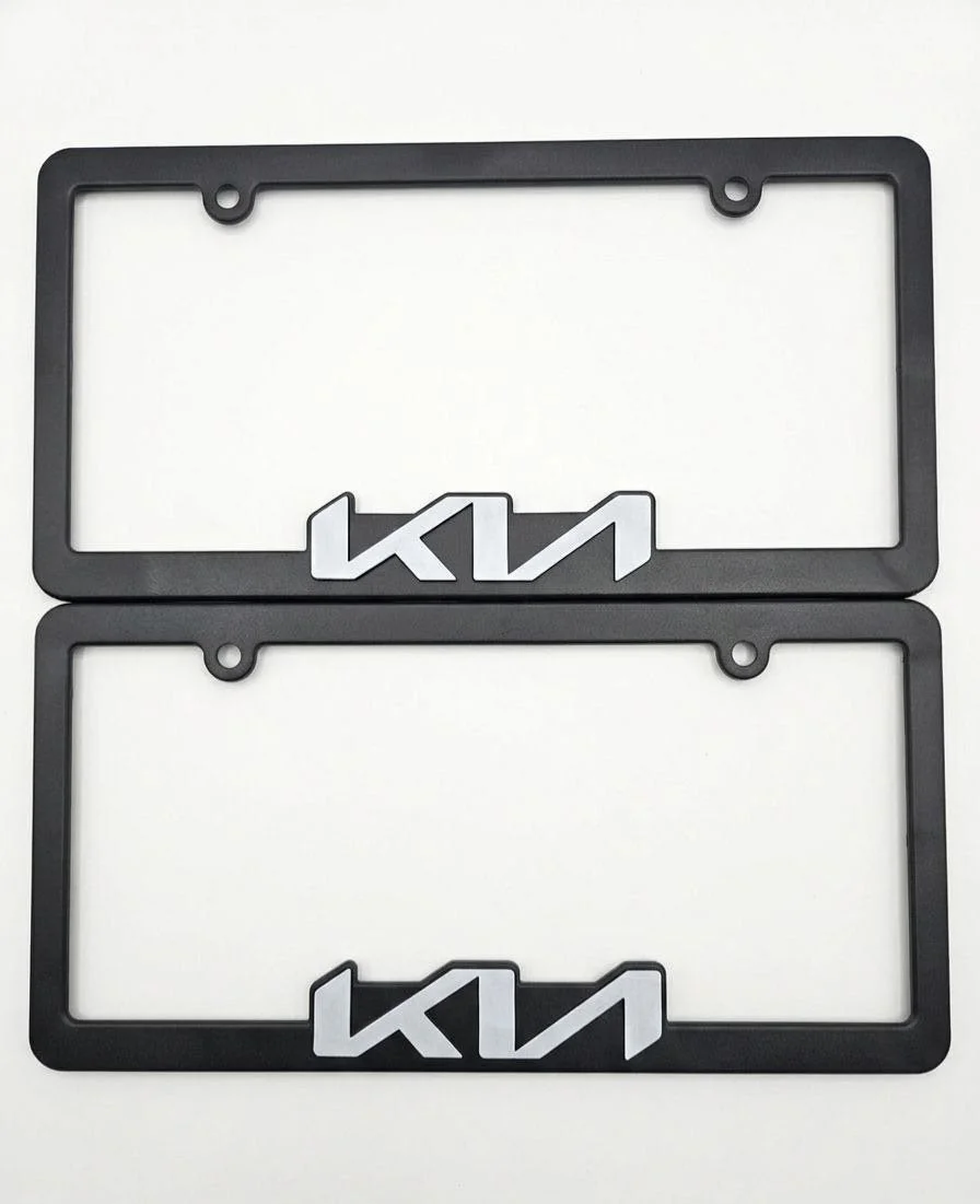 Par de Porta Placas Marco Kia Sin Tornillo