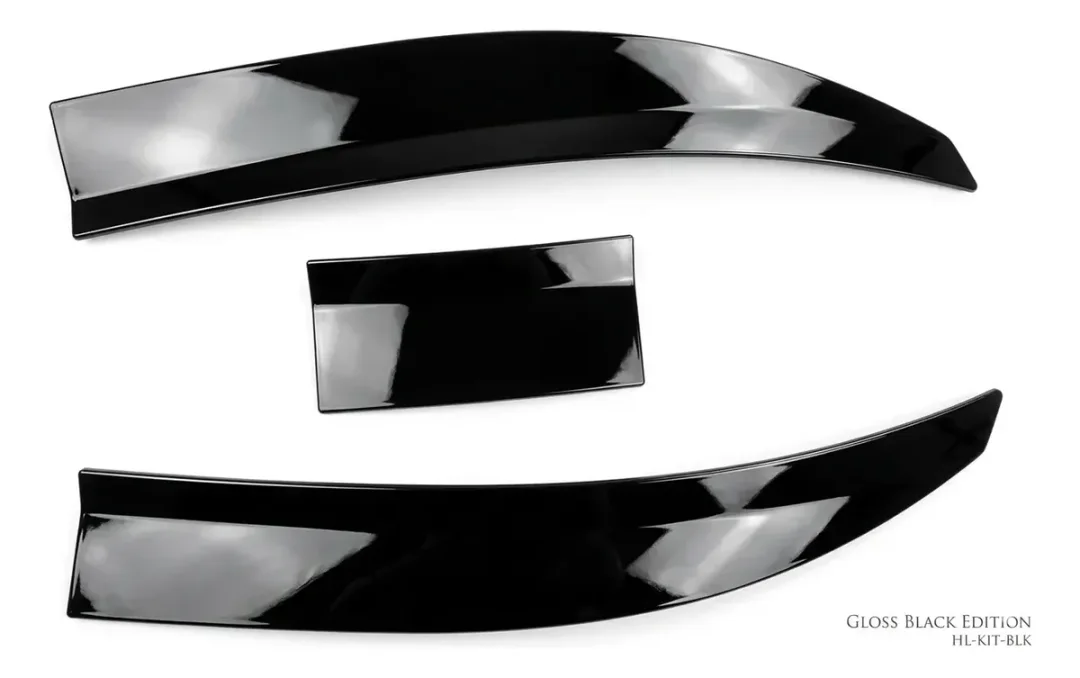 Spoiler Sedan Universal 3 pzas 115cm-125cm negro brillante · imagen 3