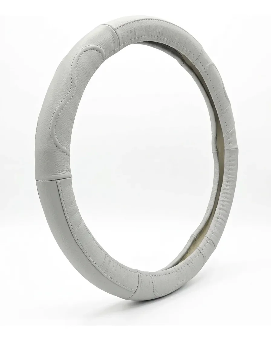 Forro de volante cuero sintético gris GM universal