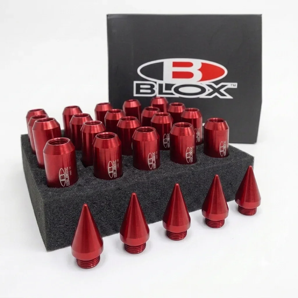 Juego De Tuercas De Púas Blox 20 Unidades 12x1.5 Rojo
