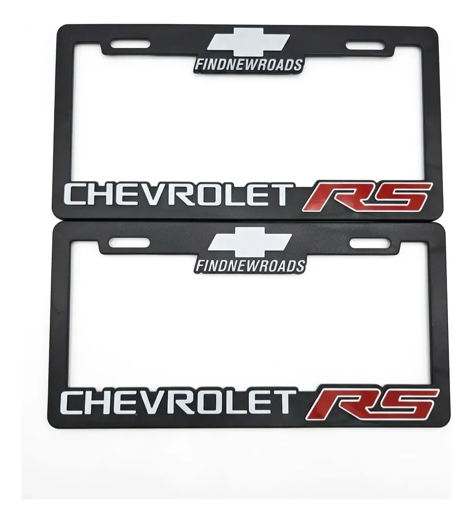 Par de Porta Placas Marco Chevrolet RS Sin Tornillo