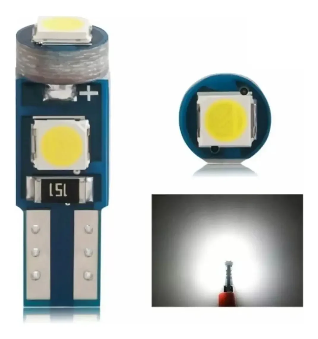 Muelitas Led T5 Para Tablero Cluster De Carro - Blanco