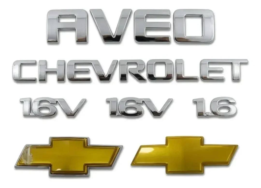 Kit De Emblemas Letras Chevrolet Aveo