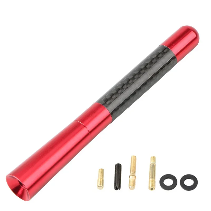 Antena Universal Corta JDM Rojo