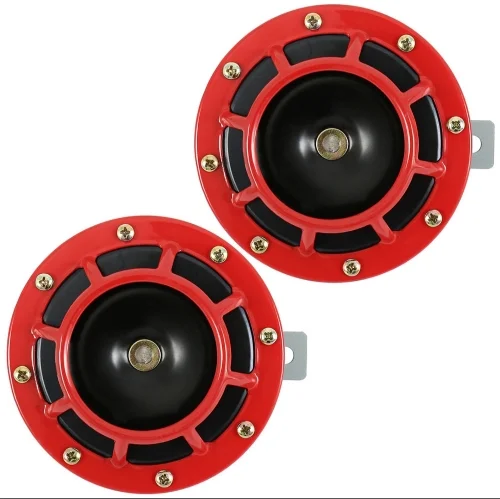 Pitos 5" Supersonantes Rojo 12v