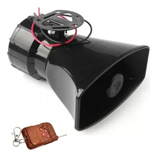 SIRENA TIPO POLICIAL CON CONTROL INALAMBRICO PARA CARRO 12V