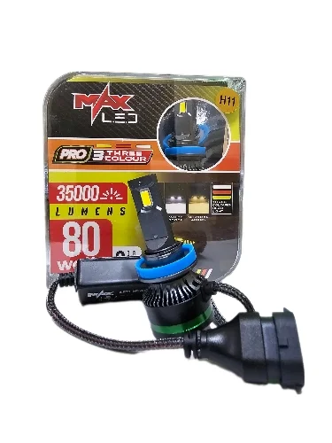 Bombillos Led Pro 3 Tonos Marca Max Led (H11)