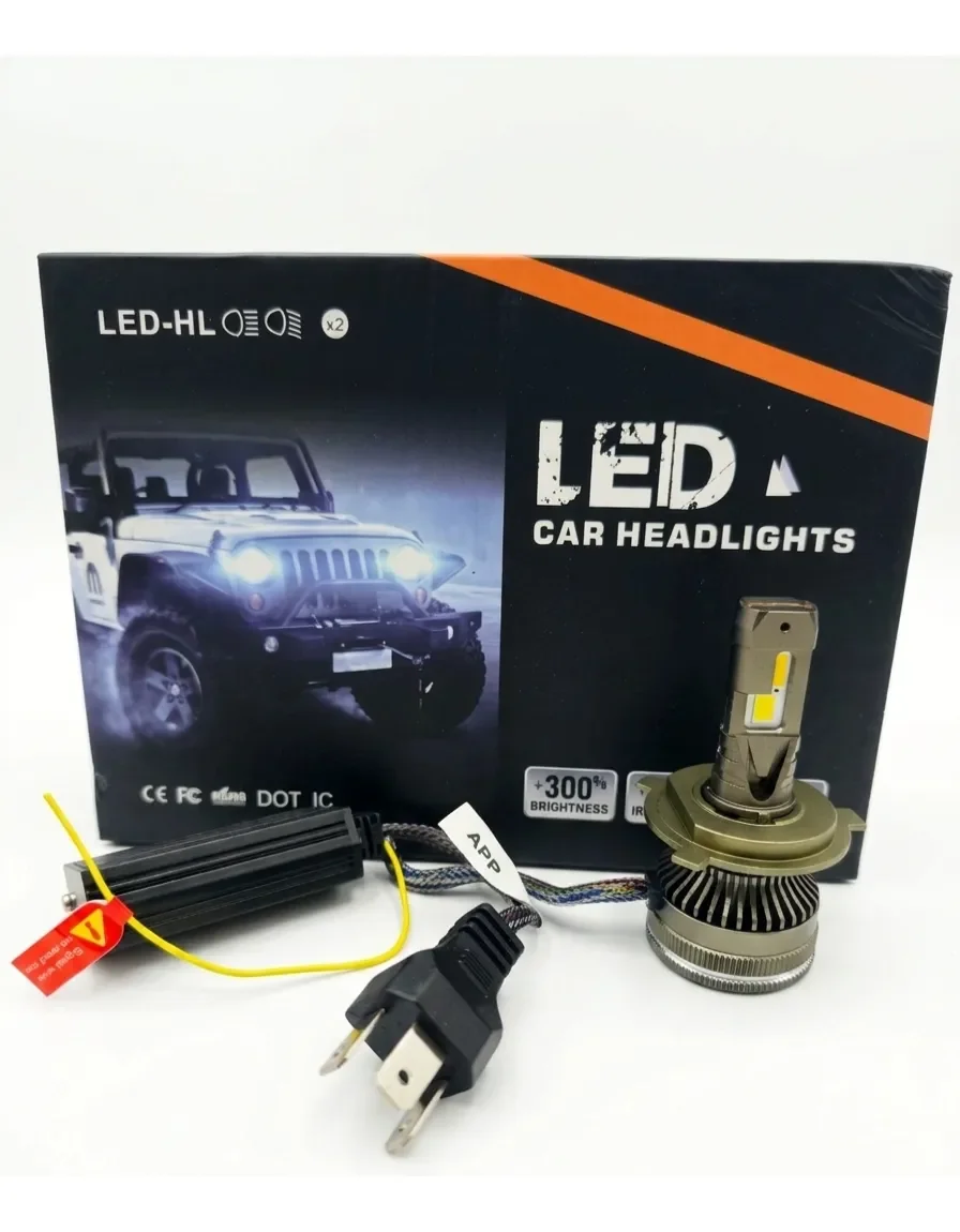 Bombillos Led H4 Con App 3 Tonos 40.000 Lm