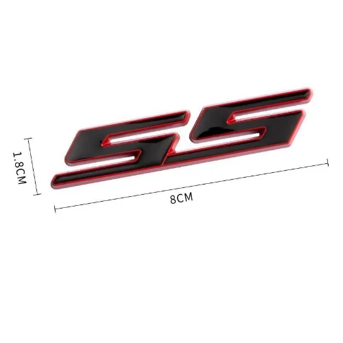 Emblema SS Pequeño - Negro Borde Rojo