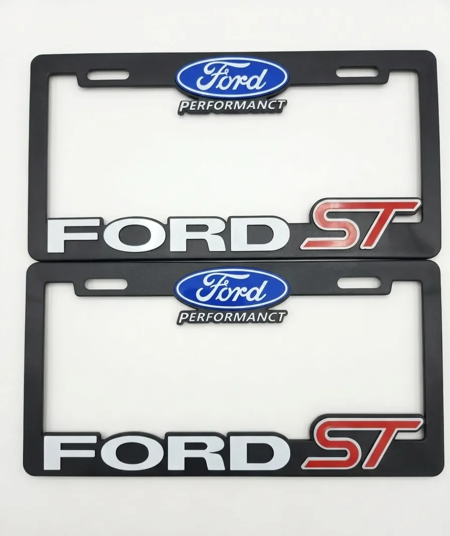 Par de Porta Placas Marco Ford ST Sin Tornillo