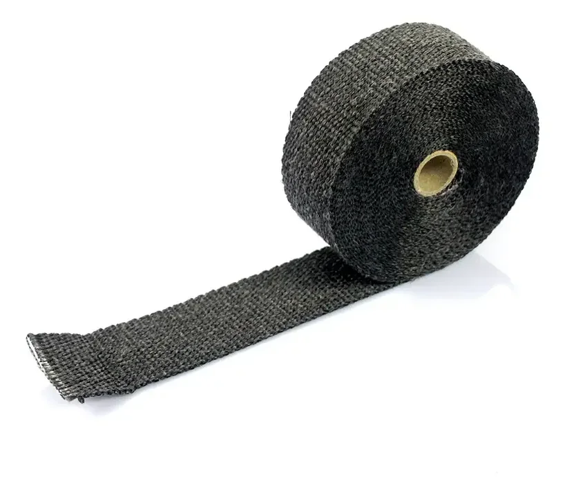 Cinta Térmica Aislante Negra Header Para Escapes Rollo 5m