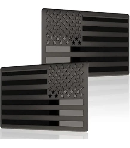 EMBLEMA BANDERA USA NEGRO PAR
